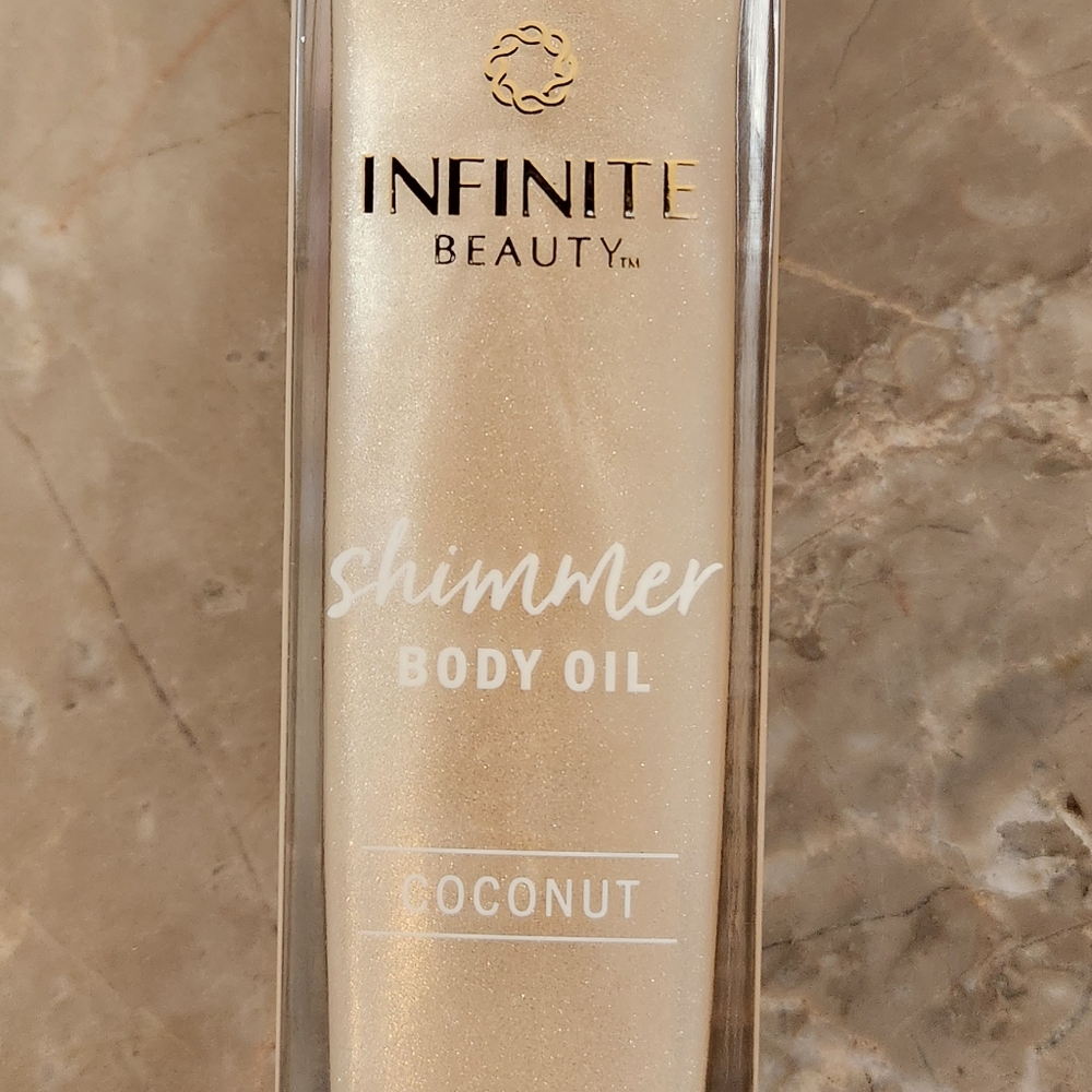 INFINITE BEAUTY Shimmer Body Oil Coconut Scented - Picture 3 of 3
